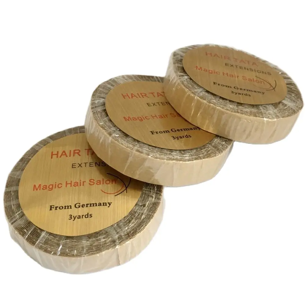3 yards TATA hair extension tape Double side adhesive tape hair extension support tape for tape hair width 0.8cm/1.0cm 5