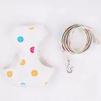 

Pet Dog Waistcoat Style Adjustable Leather Leash Harness Set for Small Dogs Outdoor French Bulldog Pomeranian Dropshipping FHL02