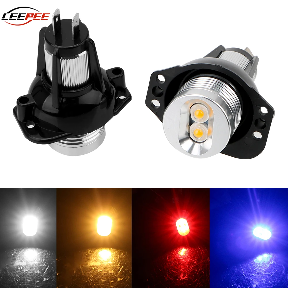 12V Car DRL Lights LED Auto Angel Eyes Bulbs Day Running Fog Lamps