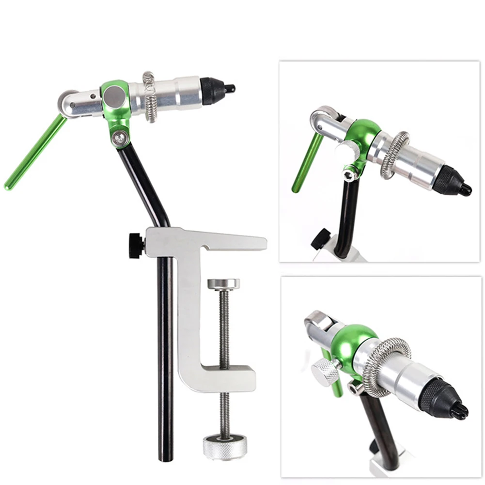 

360 Rotating Flexible Fishing Flies Tied Table Hard Fly Tying Tool Practical Lures Making C Clamp Durable Outdoor Metal