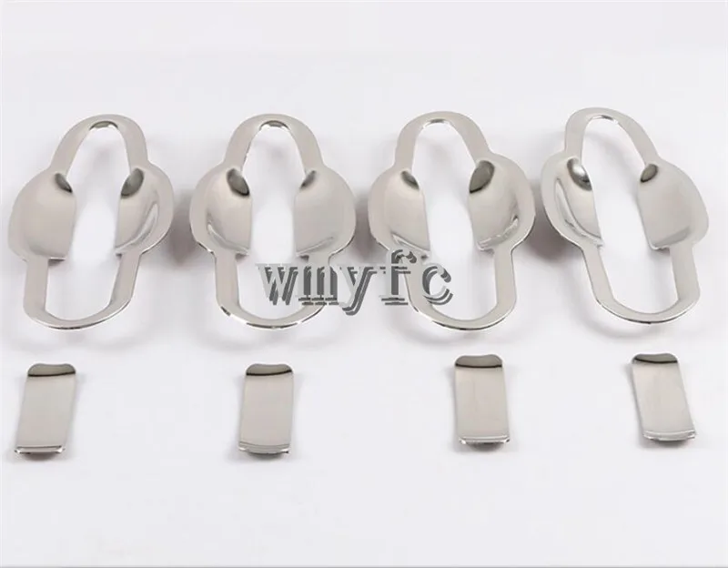 For Toyota RAV4 XA50 Silver or Black Titanium Car Door Handle and Door Bowl Cover Trim Molding Accessories