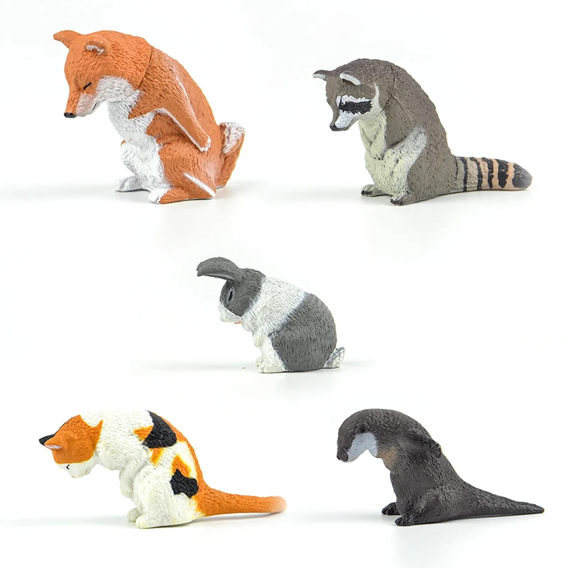 Подлинная игрушка-вкладыш gashapon Забавный нарезанный питомец бязь Кот Шиба ину Оттер енот кролик животные Ojigisan лук фигурка