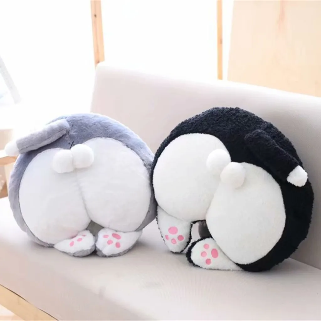 Sofa Funny Cushion Corgi Bottom Butt Plush Warm Pillow Stuffed Kids Toys Buttocks Hand Cushion Plush Hand Warmer Toy Gift#J7