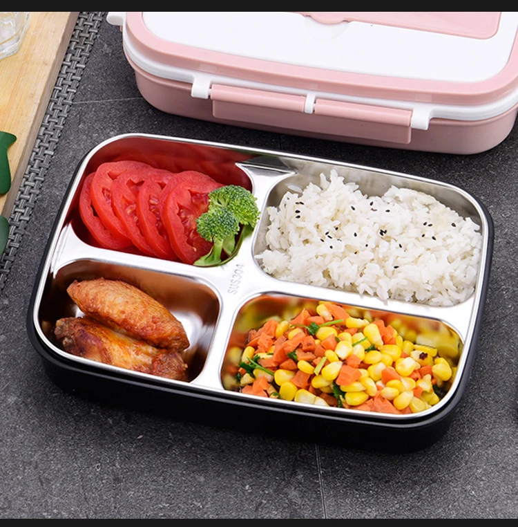 Портативный герметичный Ланч-бокс сохраняет температуру Bento box Кемпинг путешествия Туризм Офис школа портативный из нержавеющей стали еда Co