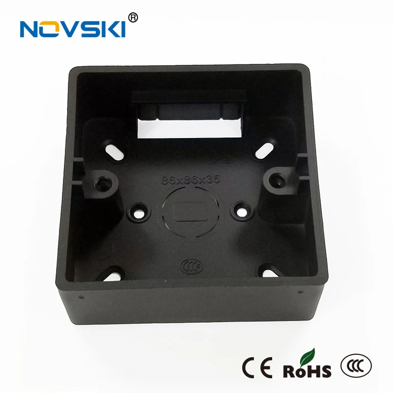 

NOVSKI 86 Type Switch Socket Base Outfit Junction Box Wall Switch Socket Box Flame Retardant PVC / ABS