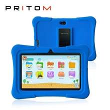 PRITOM K7 7 дюймов Детские Планшеты Android ПК 1 Гб Оперативная память 16 Гб Встроенная память 4 ядра Планшеты Wi-Fi, Bluetooth, Dual Камера с Детские планшеты чехол