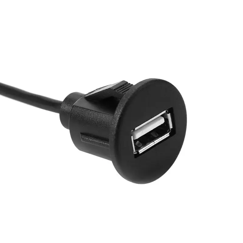 Автомобильная панель USB гнездо «Папа-мама» Удлинительный кабель для ПК ноутбука или USB зарядное устройство Черные Аксессуары