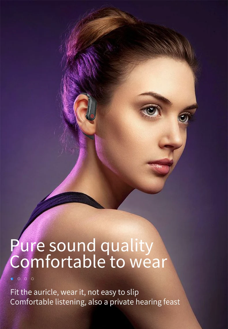 HBQ PRO TWS Bluetooth 5,0 наушники стерео беспроводные ушные крючки Мини спортивная водонепроницаемая гарнитура портативный 950 мАч зарядный чехол