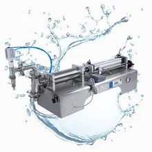 Горизонтальная количественная Одиночная пневматическая машина для наполнения жидкостью машина для наполнения нержавеющей стали