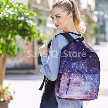 

Harajuku Starry Sky Backpack Women Casual Large Capacity Bookbag Fashion Laptop Travel Galaxy Schoolbags Purse Mochila Feminina