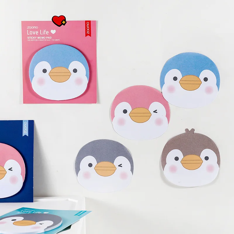 Creative Cartoon Cute Little Penguin Pattern Post-it Notes Office Learning N Times Stickers Students Supplies Stationery |