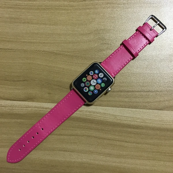 Новейший кожаный ремешок серии 1 2 3 4 5 для Apple Watch, ремешок 42 мм 38 мм, ремень 40 мм 44 мм