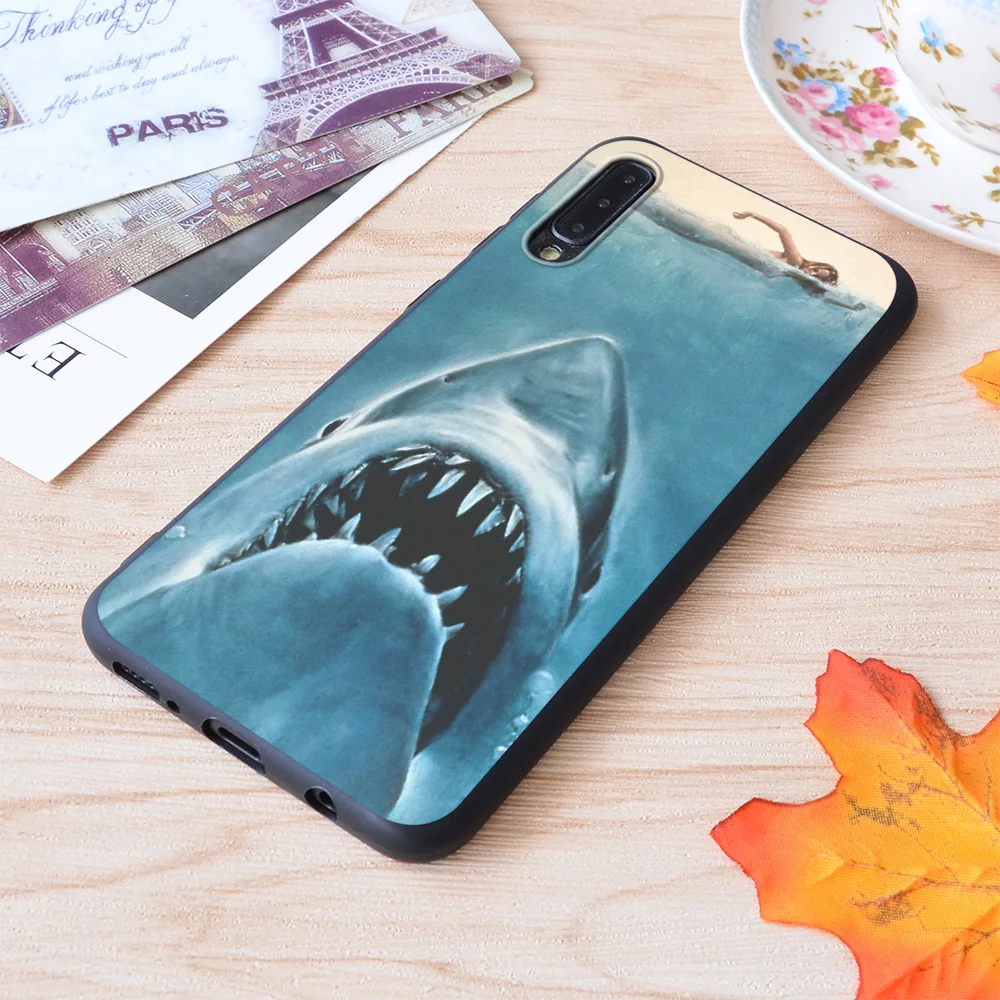 

Jaws Shark Print Soft Silicone Matt Case For Samsung Galaxy S Note and Galaxy A