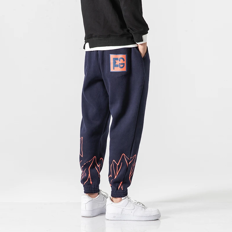 Yasword Men Pants Trousers Straight Ankle-Length Solid Color Casual Fashion Loose Male Elastic Waist Clothing Streetwear Yasword Men Pants Trousers Straight Ankle-Length Solid Color Casual Fashion Loose Male Elastic Waist Clothing Streetwear