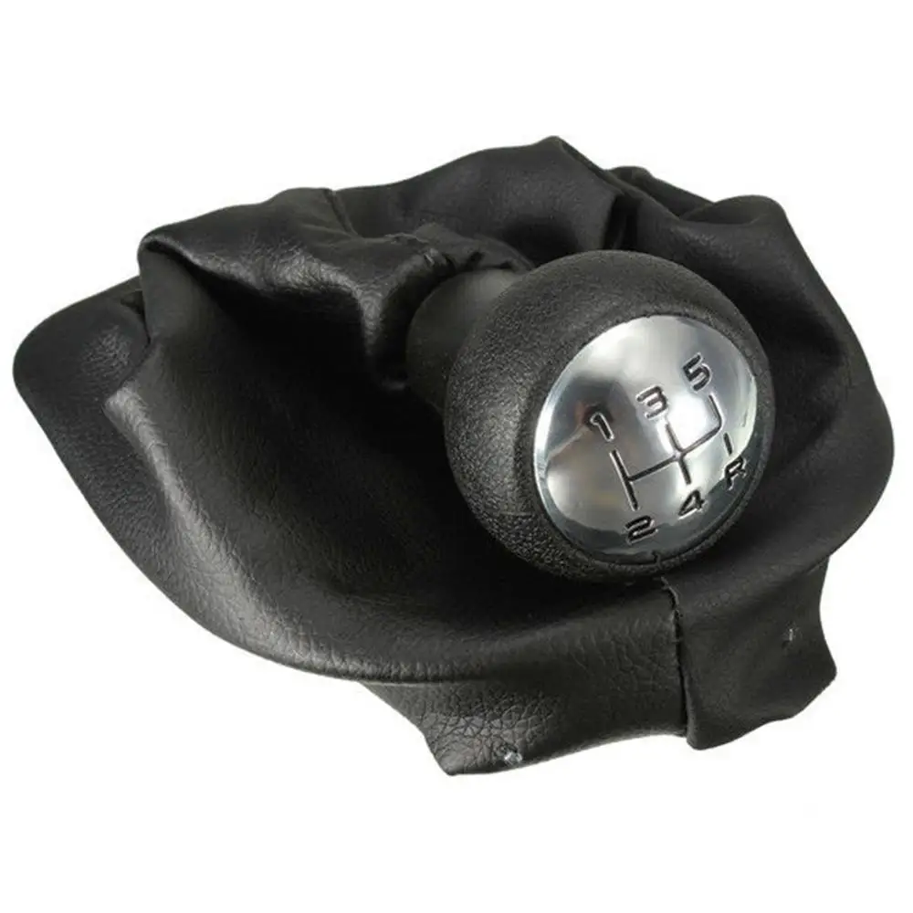 Для PEUGEOT 207 307 406 рычаг переключения передач для ручки GAITER 5 скоростей черный для хромированной кожи