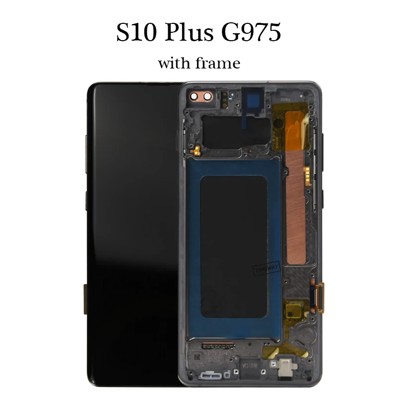 1 шт. супер AMOLED для samsung Galaxy S10 Plus G975 ЖК-дисплей кодирующий преобразователь сенсорного экрана в сборе для S10 Plus Замена ЖК-дисплея