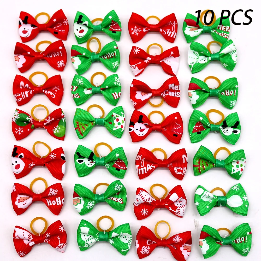 10 pcs 10/20/30 шт поводок для собак Уход за лошадьми Луки микс 30 цветов кошка собака волос Луки Малый Pog Уход за лошадьми Аксессуары Собака резинки для волос для домашних животных Сделано в Китае - Цвет: 10 pcs