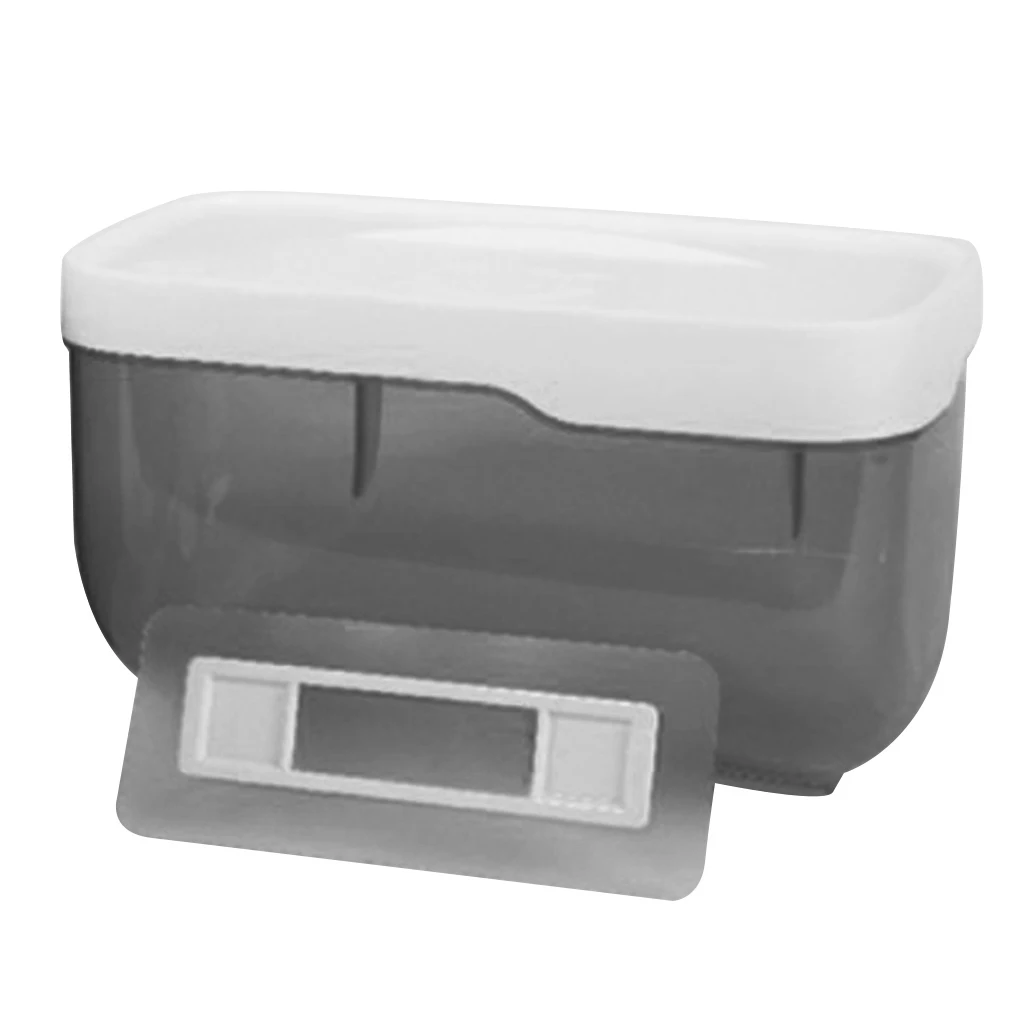 Self-adhesive Tissue Box Bathroom Toilet Paper Holder Dispenser Phone Holder