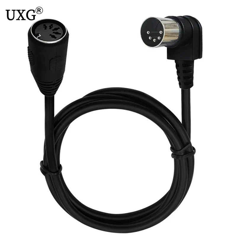 DIN 5Pin Male To Female 90 degree elbow Audio MIDIAT Adapter Cable for MIDI keyboard Extension | Компьютеры и офис