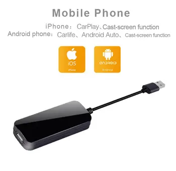

Carlinkit USB Smart Link Carplay Stick with Android Auto Adapter for Apple CarPlay Dongle Android GPS Navigation Player Mini USB