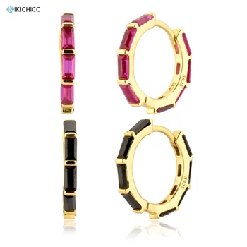 

Kikichicc 925 Sterling Silver 2020 New Gold Big Hoops Women Fashion Luxury Crystal Women Loops Piercing Ohrringe Pendiente