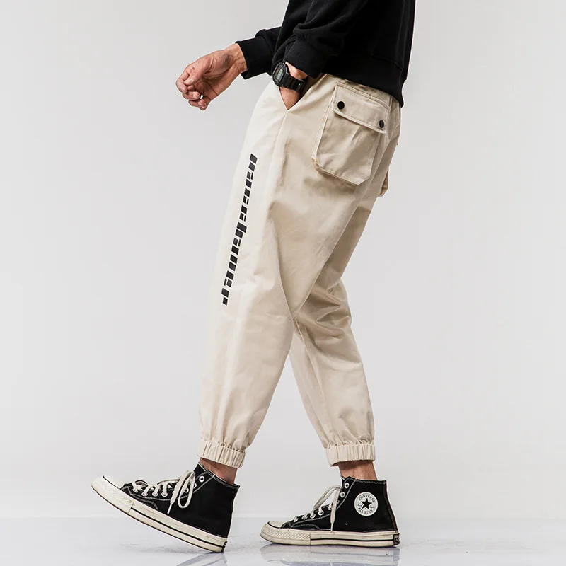 

Northern Boundary Men'S Wear 2020 Spring New Style Trend Printed Bouquet Feet Casual Pants Men's Loose And Plus-sized Long Pants