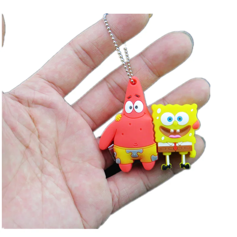 Pendrive Популярные мультяшная Губка Боб Usb флэш накопитель 256G Flash Memory Stick ГБ 4 8 16 карта