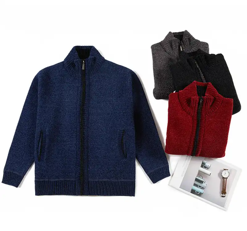 boys zip up cardigan