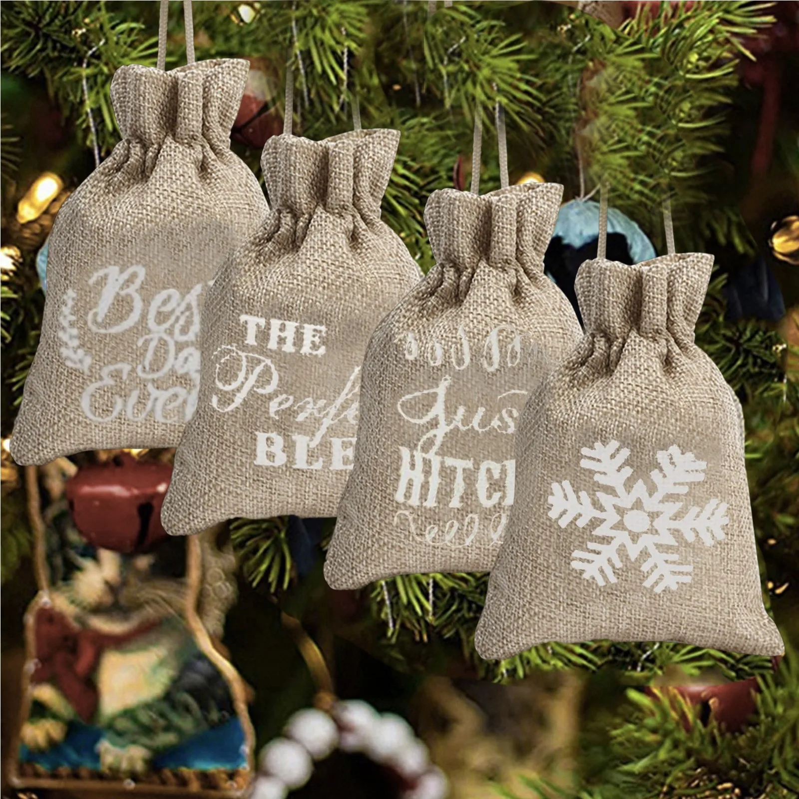 Новый рождественский подарок санта клауса сумка Navidad Decoracion подарочная конфетные