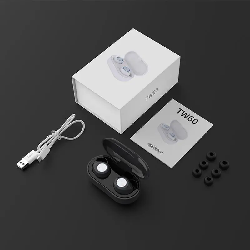 TWS TW60 наушники высокого класса Bluetooth 5,0 наушники беспроводные наушники сенсорное управление настоящая Беспроводная стерео Спортивная bluetooth-гарнитура