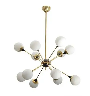 Post-modern creative glass ball living room chandelier art bedside bedroom restaurant designer model | Лампы и освещение