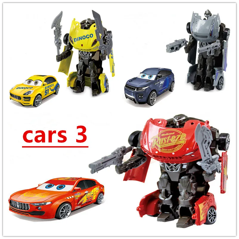 Автомобили 3 молния McQueen сплав деформации Модель автомобиля игрушки Робот детский игрушечный автомобиль мальчики высокого качества