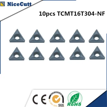 

Lathe insert 10pcs TCMT16T304-NF tungsten carbide lathe turning insert for steel lathe tool holders Freeshipping Nicecutt