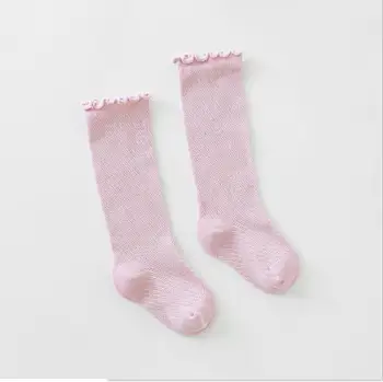

New summer girl Scoks children's socks baby angel heart-shaped accessories cotton mesh tube socks