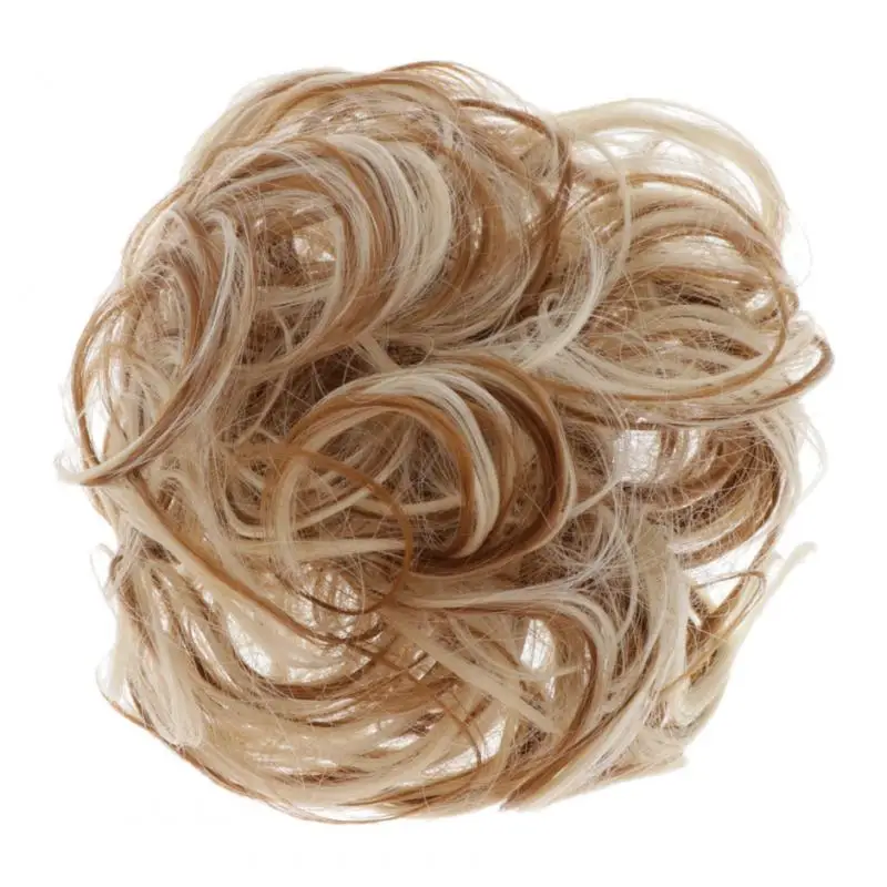 Messy Bun Hair Scrunchies Hairpieces Curly Wavy Updo Bun Extensions