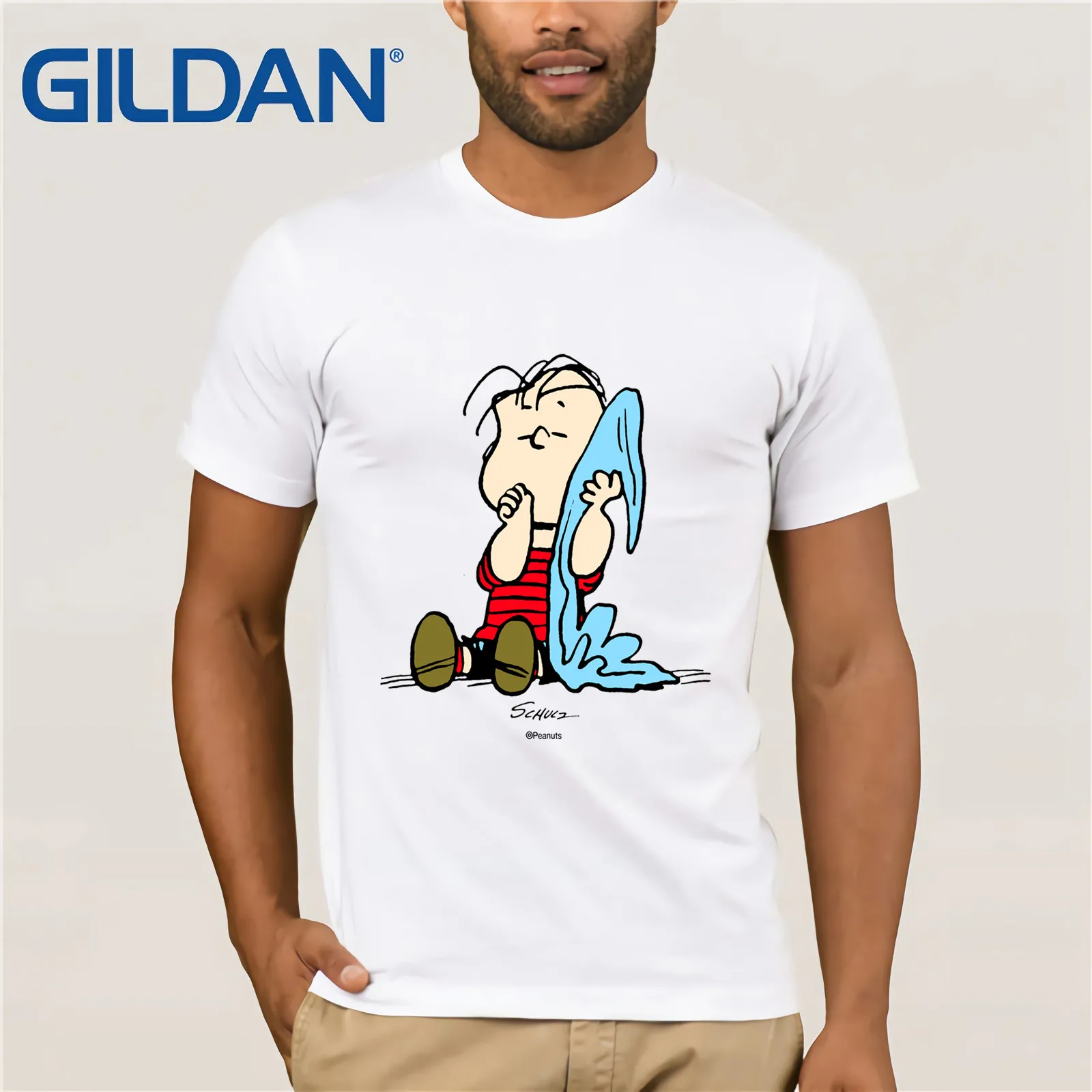 

Peanuts Linus Blanket 2019 Summer Men's Short Sleeve T-Shirt