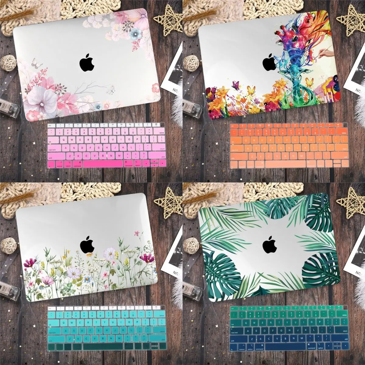 Цветочный чехол для Macbook Air Retina 11 12 13 3 дюйма новая Pro 15 16 Touch Bar 2020 A2337 A2338 A1932 с