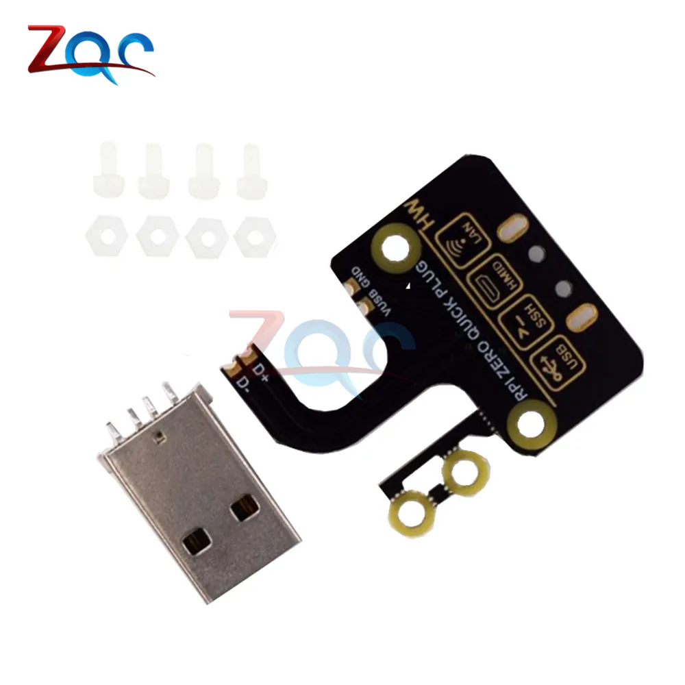 Raspberry Pi Zero W Micro USB для type A плата адаптера расширения источник питания|Детали и