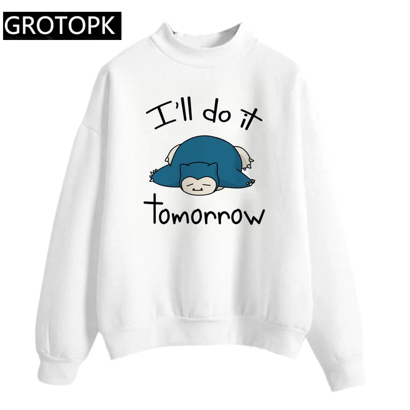 Женский свитер с покемонами веселое Harajuku Snorlax Togepi skirtle японский Топ аниме женские топы Эстетическая одежда Пикачу