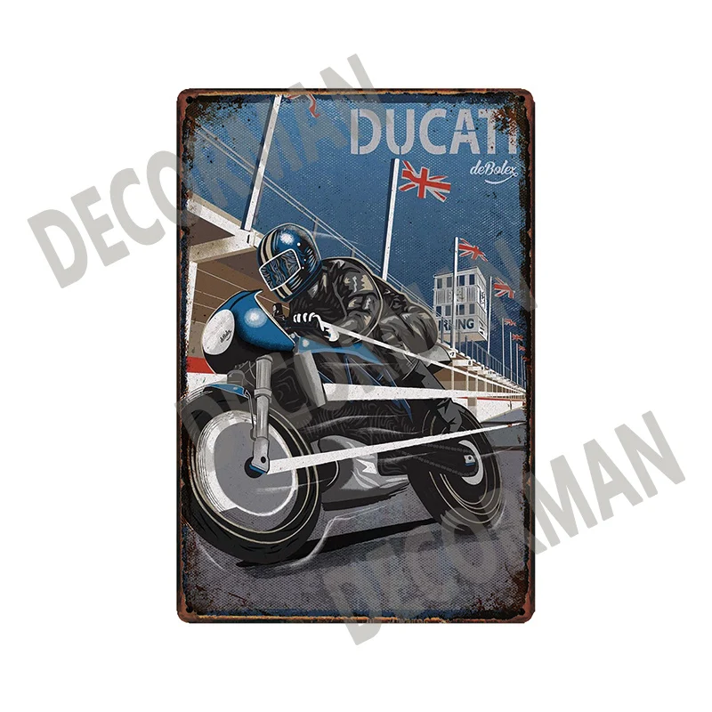 [WellCraft] ZUNDAPP DUCATI оловянные вывески плакаты винтажный двигатель металлическая живопись на заказ клуб Декор LT-2035
