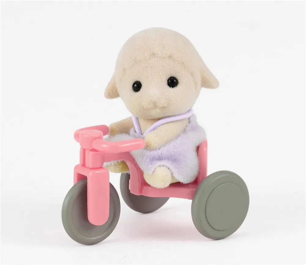 Sylvanian Families игрушка Sylvanian Families сокровище овец и велосипед девушки игровой дом кукла 4561