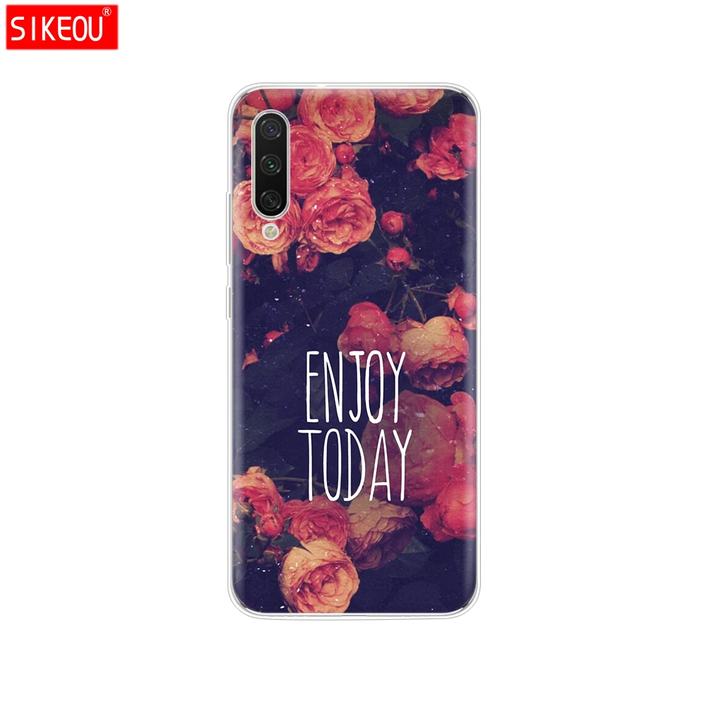 Силиконовый чехол для Xiaomi mi A3, чехол с полной защитой, мягкая задняя крышка из ТПУ, чехол для телефона s для Xio mi A3, бампер, кошечка, цветок - Цвет: 33975