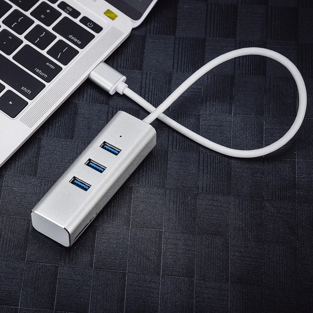 USB коммутатор ультра-тонкий дизайн USB3.0 чип 4-Порты и разъёмы сигнала 5 Гбит/с высокоскоростной хаб+ устройство для чтения карт памяти адаптер планшетный ПК телефон USB Hubs-L909