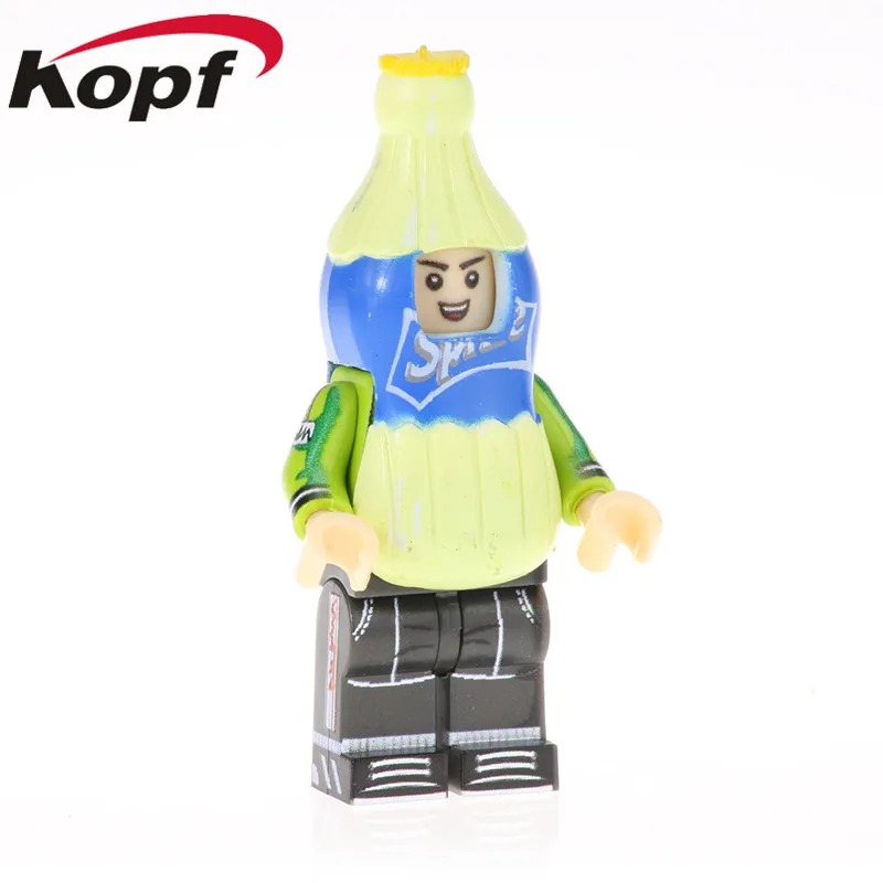 PG1301 20Pcs No Box 20 шт. горячая Распродажа Кристин молоко Хэнк Аллен напитки коллекция строительные блоки фигурки Обучающие подарки Детские игрушки PG1302 - Цвет: PG1301 20Pcs No Box