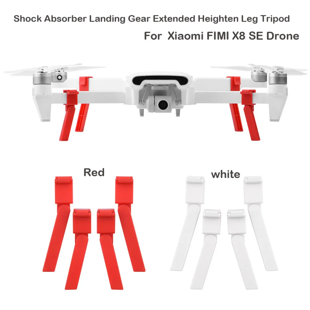 4 шт. светодиоды шасси, амортизатор шасси Расширенный увеличивающий ногу Штатив для Xiaomi FIMI X8 SE Дрон высокое качество и xs