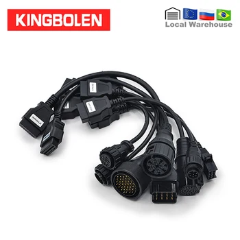 

Truck Cables for CDP TCS PRO PLUS Multidiag pro MVD 8pcs Cables Truck cables to OBD 16pin Diagnostic tool connector