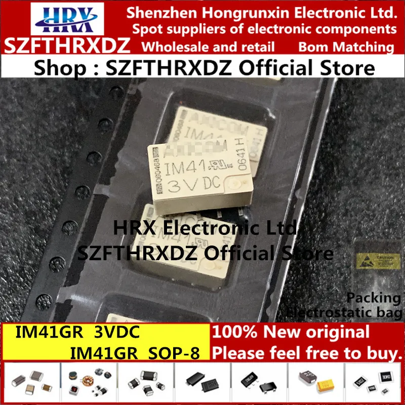 IM41GR 5-1462037-4 3VDC лапками углублением SOP-8 IM41 3VDC SOP8 IM41-3VDC PCB IM41GR = IM реле 100 мВт 3V BIS 1000 шт/катушка