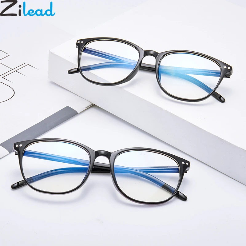 

Zilead Anti Blue Light Finished Myopia Glasses Transparent Lens Nearsighted Eyeglasses Shortsighted Eyewear For Men Women Unisex