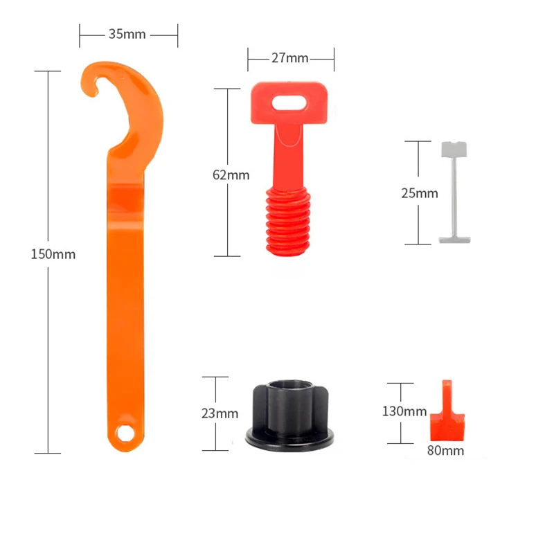 50 pieces/package reusable horizontal wedge tile spacer for floor tile tile leveling system positioning leveler bracket