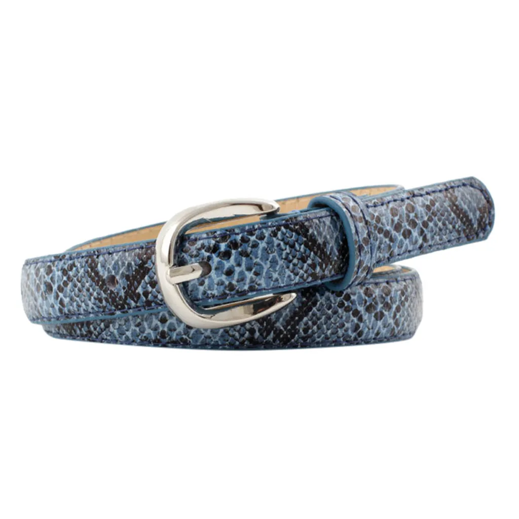 D Snake Waist Belt For Women Pu Leather Metal Pin Buckle Leisure Belt for jeans dress Accessories Waist Belt Waistband Cinto - Цвет: D